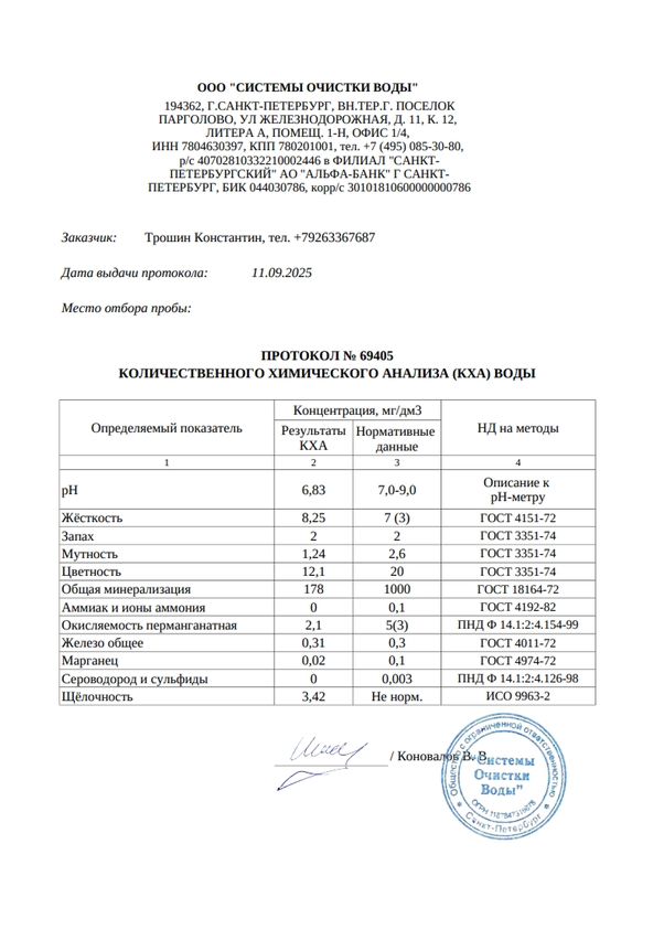 Сертификат соответствия Сертификат соответствия