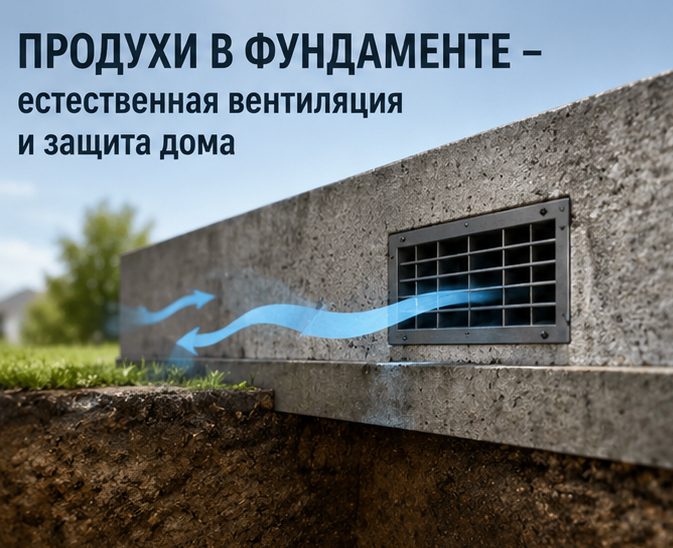 Продухи в фундаменте